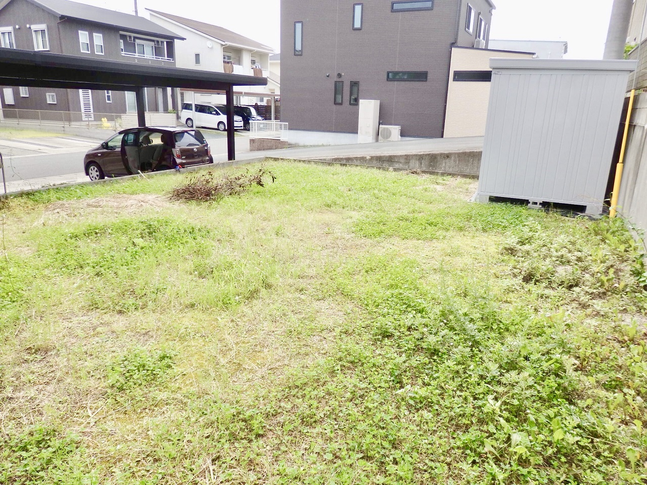 広いお庭で雑草処理が手に負えなくなってしまったお庭