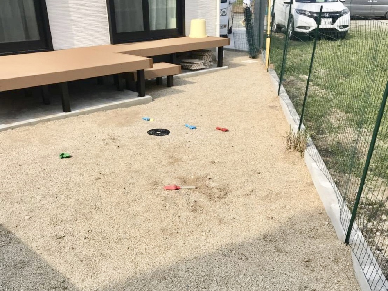 新築時のお庭はどこか殺風景